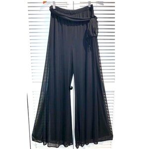 Vintage Connected Wide leg double layered stretchy pants Size Small